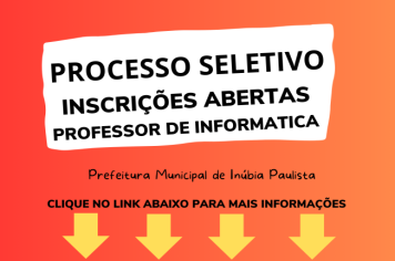 EDITAL DO PROCESSO SELETIVO