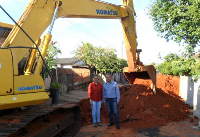 Inúbia Paulista inicia obra de galerias pluviais com recurso FEHIDRO